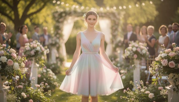 La robe patineuse pour demoiselle d'honneur : l'élégance au cœur de la cérémonie